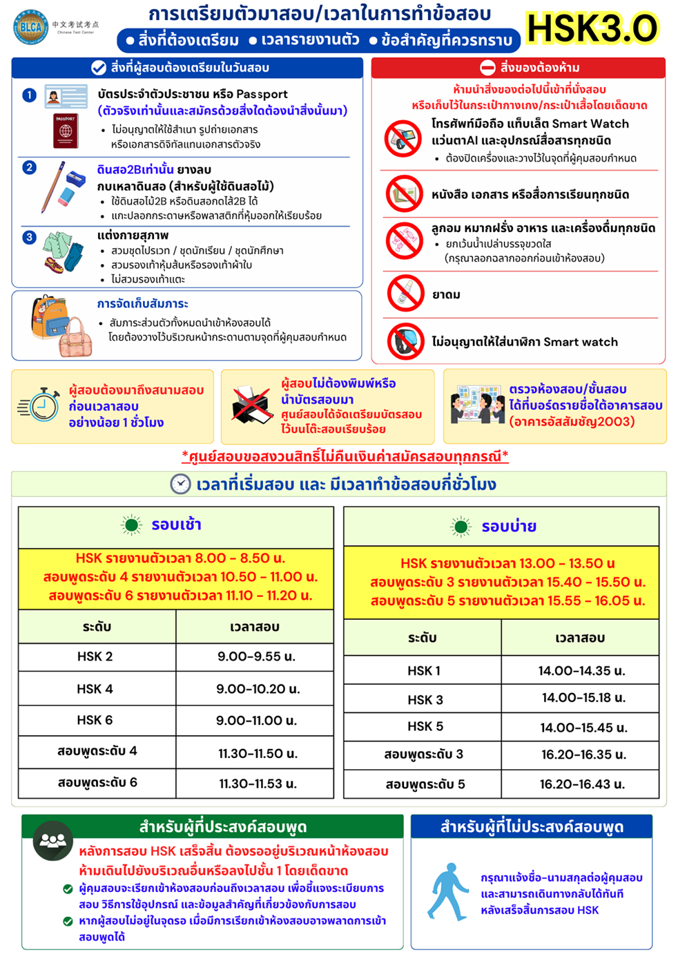 การเตรียมตัวมาสอบ สิ่งที่ต้องเตรียมมาสอบ HSK+HSKK (Paper based test สอบที่สนามสอบ)